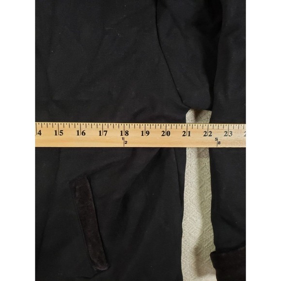 Pacer Jacket Womens Large PL Black Hooded Fleece-Lined Cotton Pockets Full-Zip - Picture 7 of 12